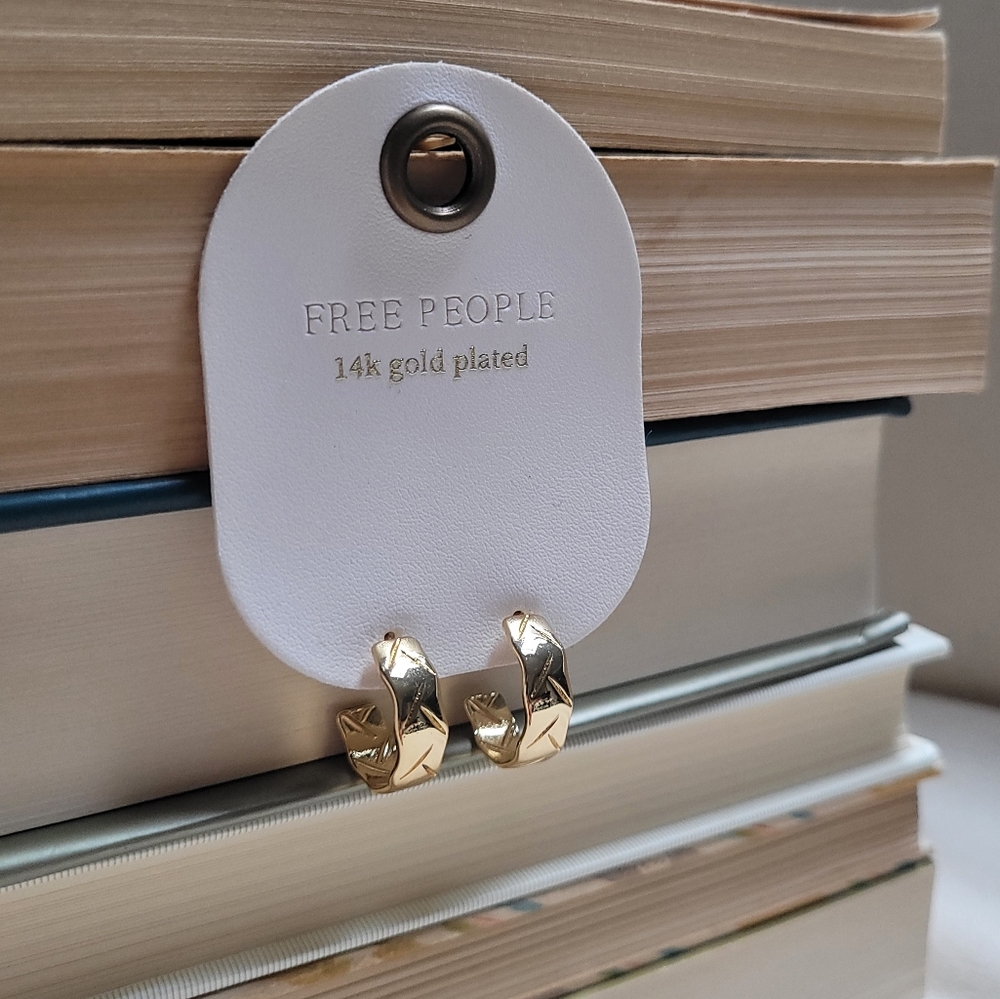 Free People Gold Hoop Earrings